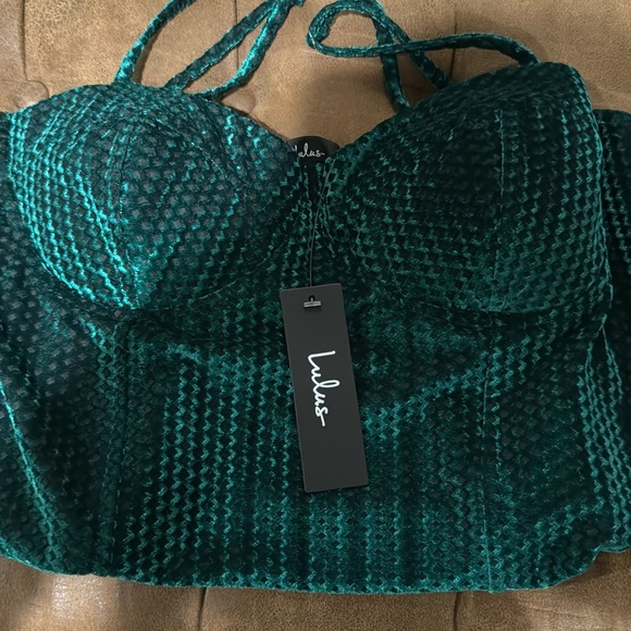 Lulus Velvet Bodysuit - Picture 2 of 5